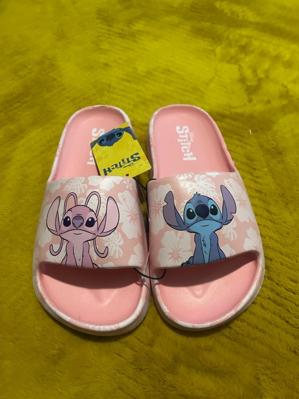 Disney Pink Lilo & Stitch Character Slide Sandals